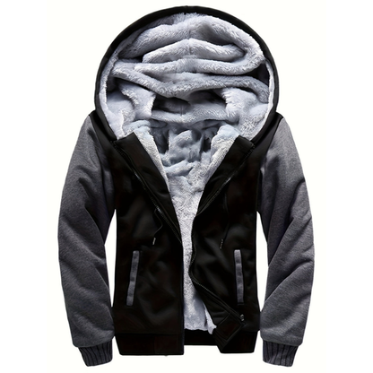 Jacke Herren im Casual Look mit Futter - graphit