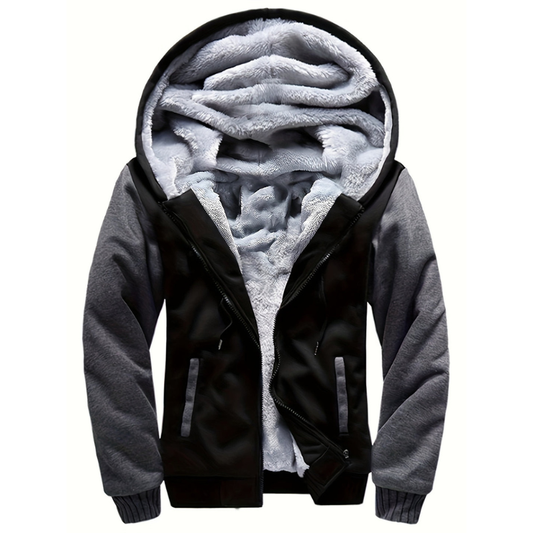 Jacke Herren im Casual Look mit Futter - graphit