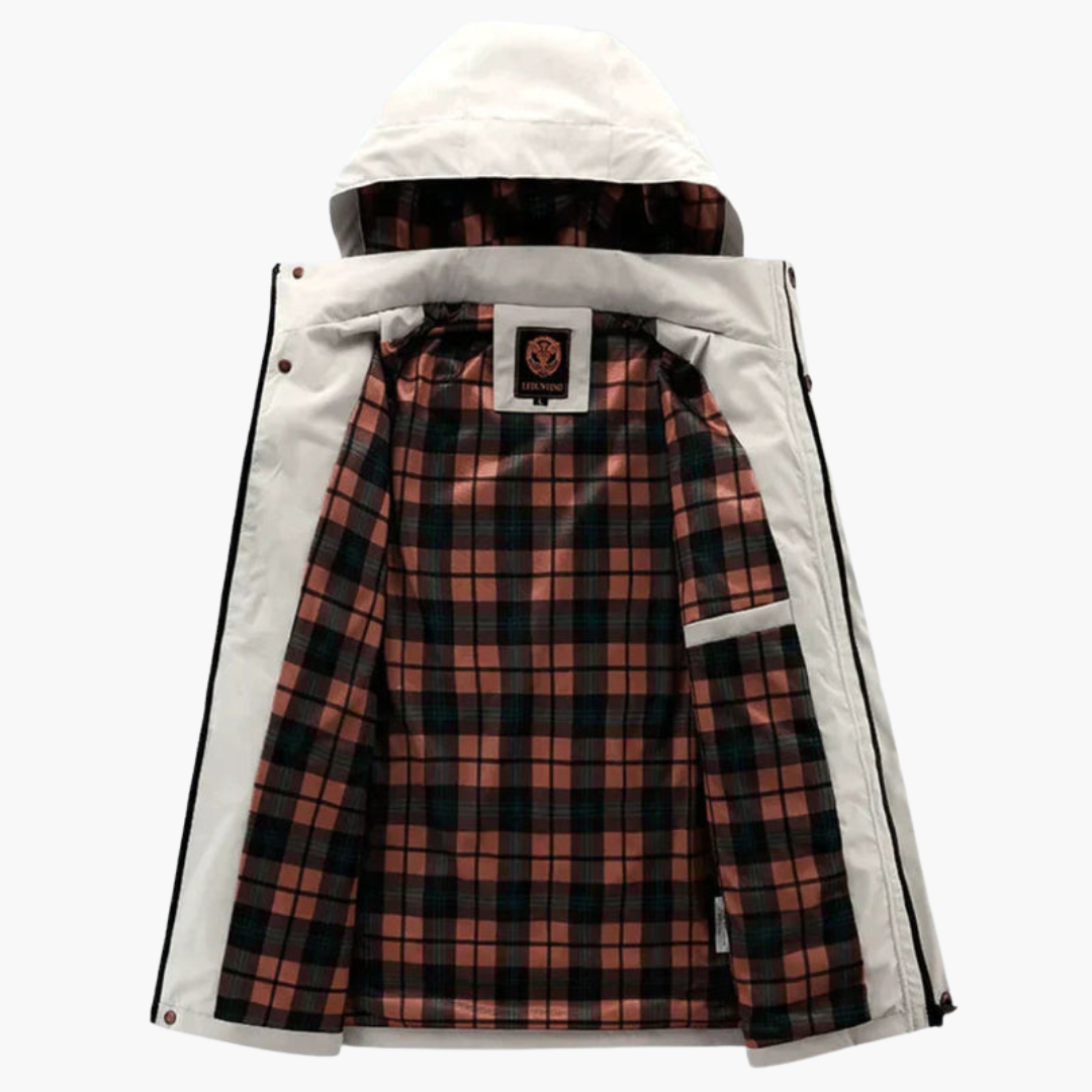 Herren Winterjacke mit gefütterter Kapuze