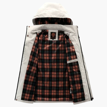 Herren Winterjacke mit gefütterter Kapuze
