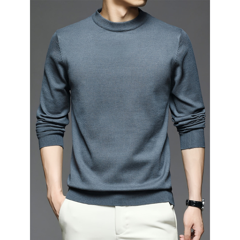 Herren Strickpullover mit Rundhals und Langarm