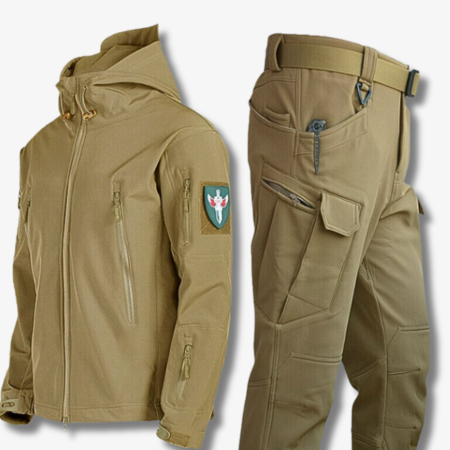 Softshell Jacke Herren mit Kapuze - khaki