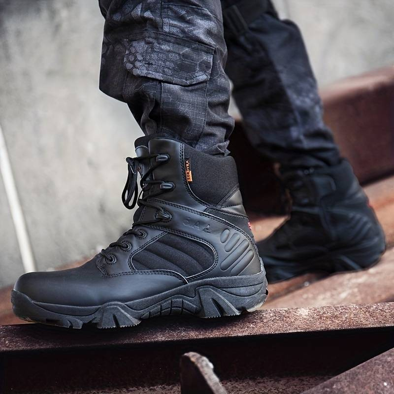 Wanderschuhe Herren im Outdoor Look - schwarz