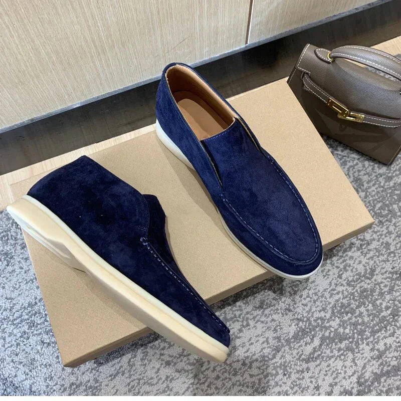 Loafers Herren im Slip-On Design - marine-blau
