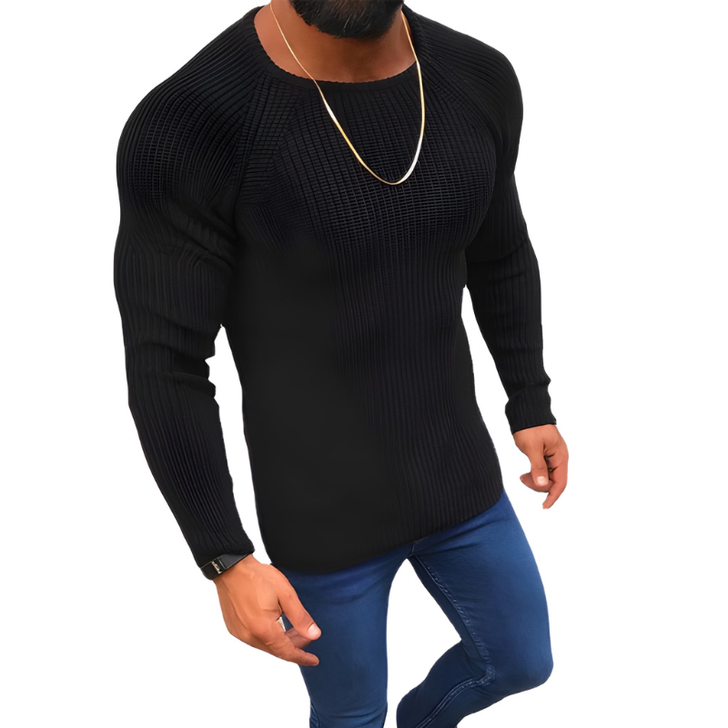 Herren Strickpullover mit Slim Fit Schnitt