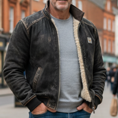 Winterjacke Herren im Vintage Look gefüttert