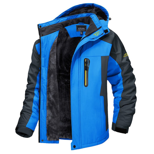Parka Herren mit Kapuze - blau