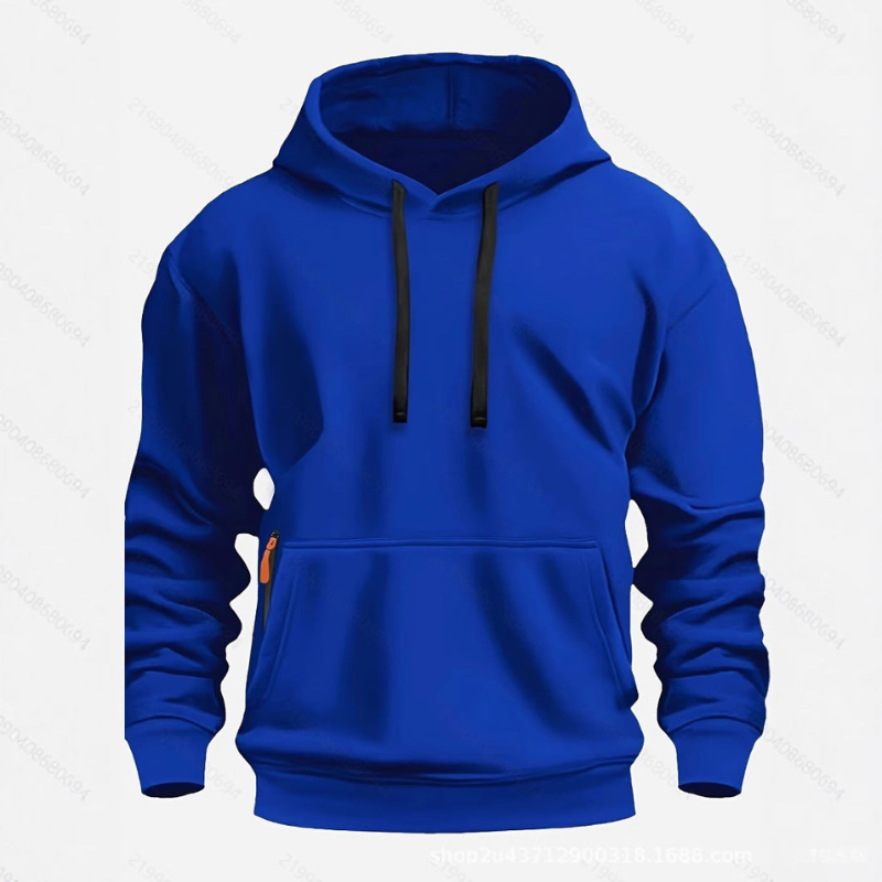 Herren Kapuzenpullover im lässigen Stil - königsblau