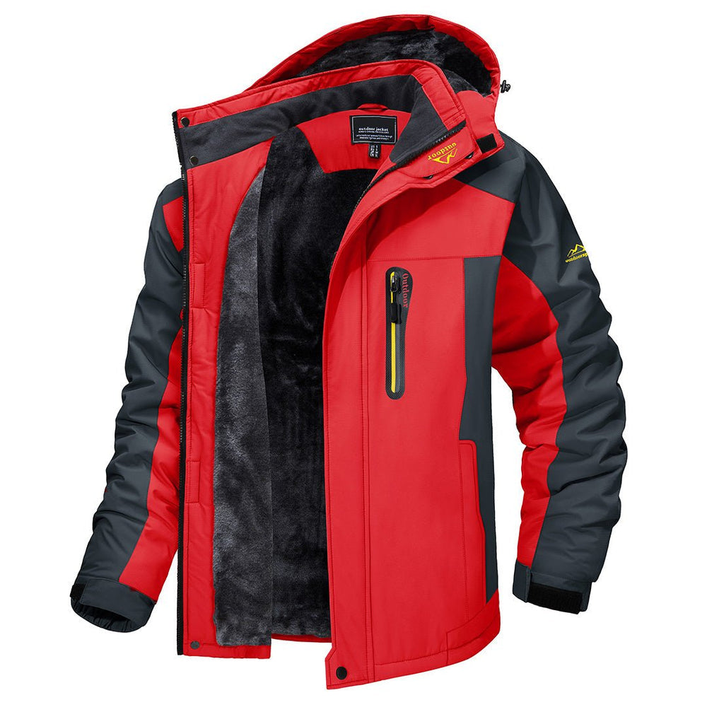 Parka Herren mit Kapuze - rot