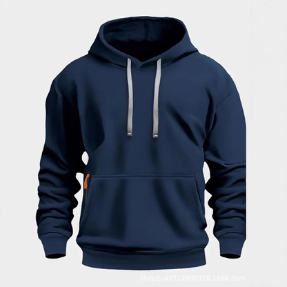 Herren Kapuzenpullover im lässigen Stil - marineblau