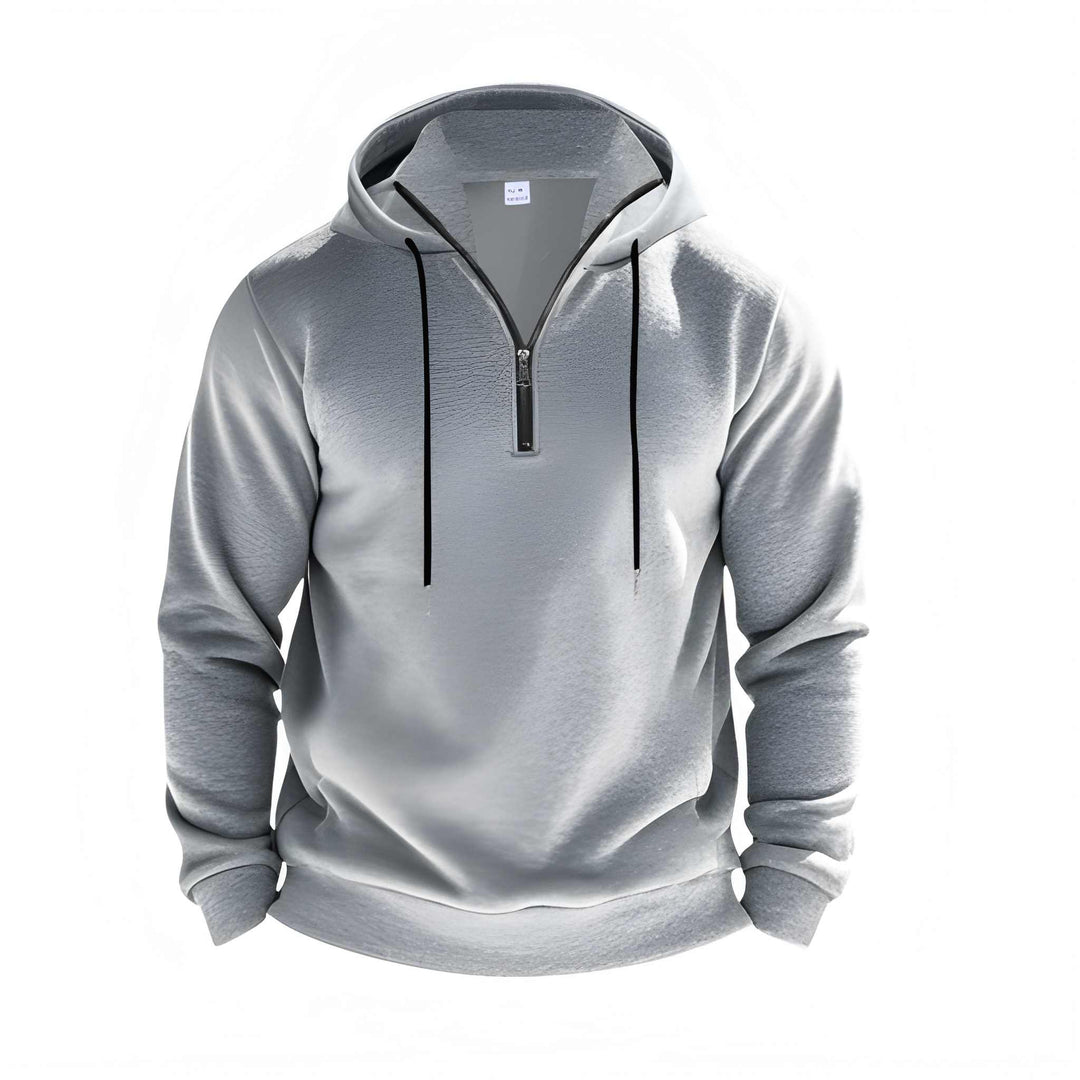 Herren Sweatshirt mit glatter Oberfläche - grau