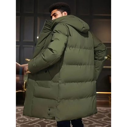 Herren Daunenjacke in langer Form