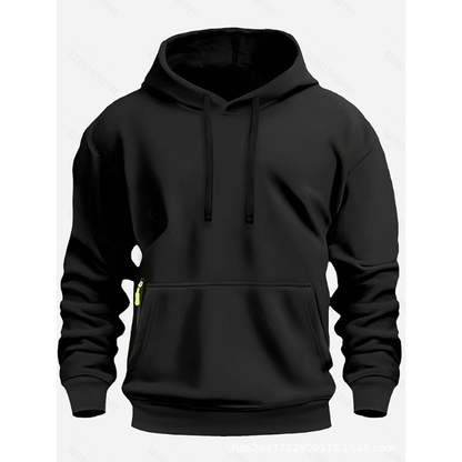 Herren Kapuzenpullover im lässigen Stil - schwarz