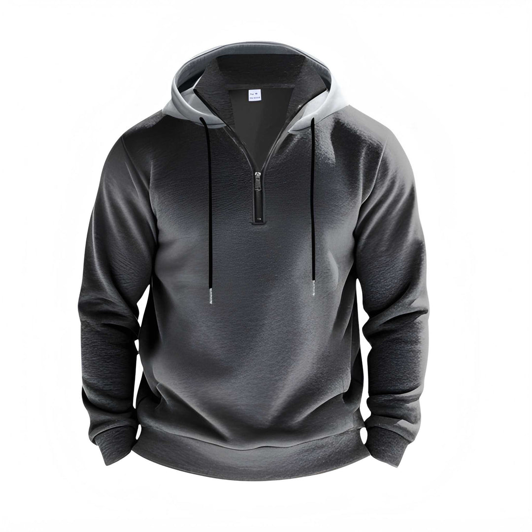 Herren Sweatshirt mit glatter Oberfläche - dunkel - grau