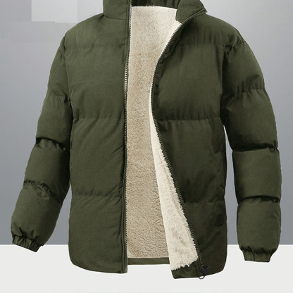Herren Steppjacke mit Thermofütterung - grün