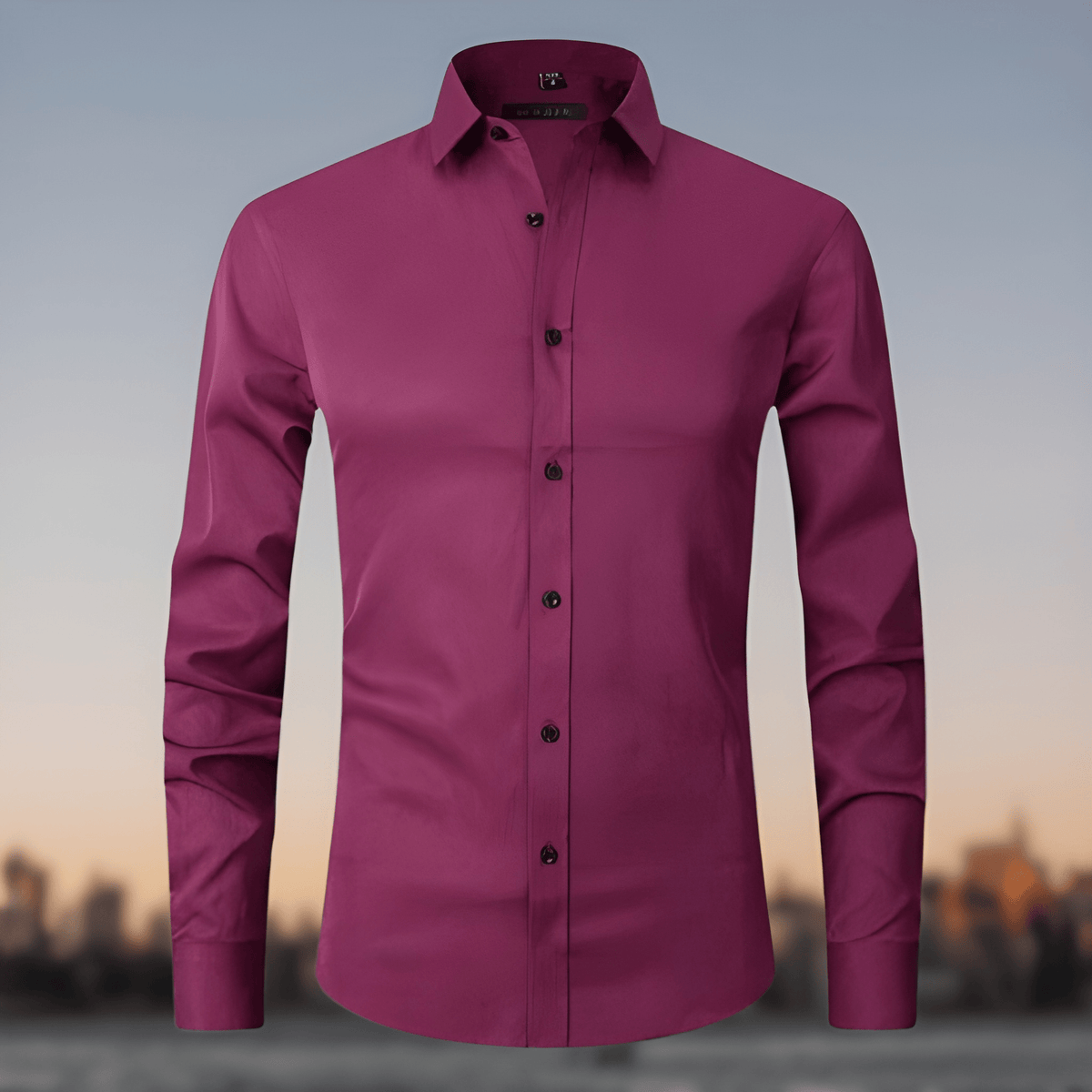 Herren Hemd als Slim Fit Bluse - rot