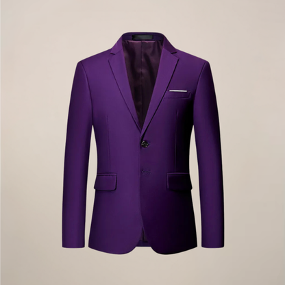 Herren Blazer im Slim Fit Schnitt - violett