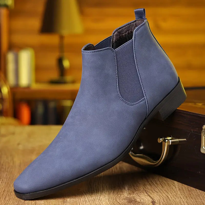 Chelsea Boots Herren als Winterschuhe - blau