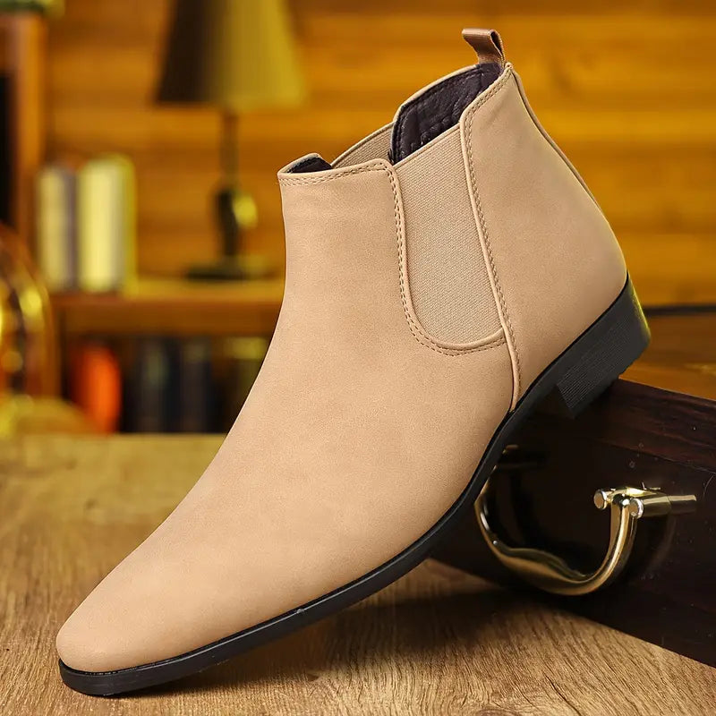 Chelsea Boots Herren als Winterschuhe - creme