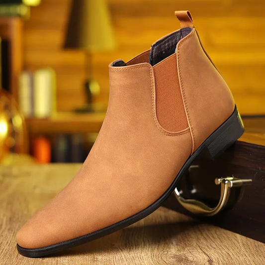 Chelsea Boots Herren als Winterschuhe - braun