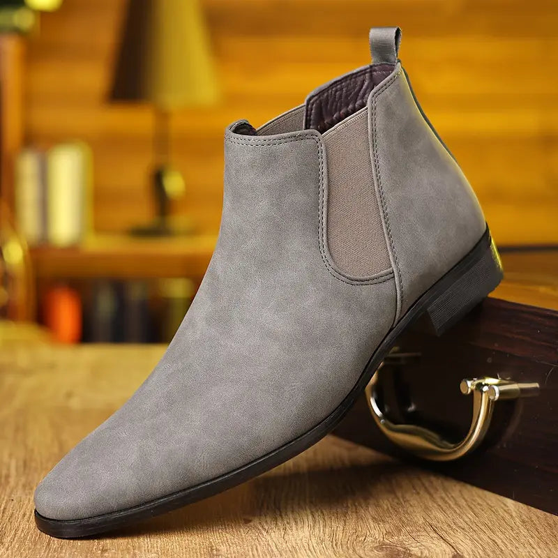 Chelsea Boots Herren als Winterschuhe - grau