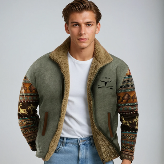 Winterjacke Herren im Vintage Design mit Futter
