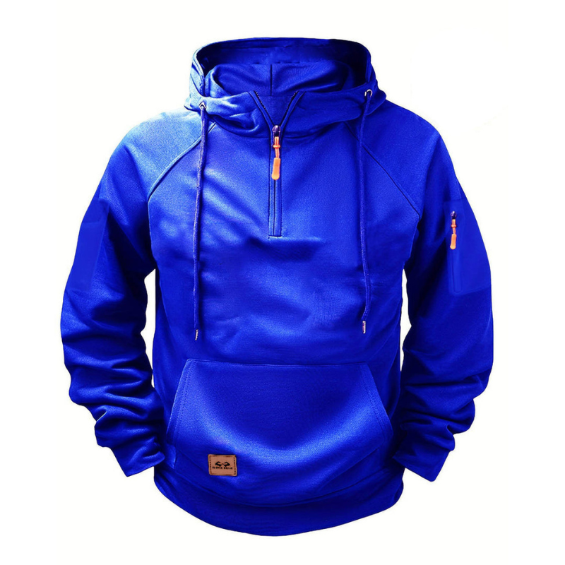 Herren Kapuzenpullover im Freizeitlook - blau