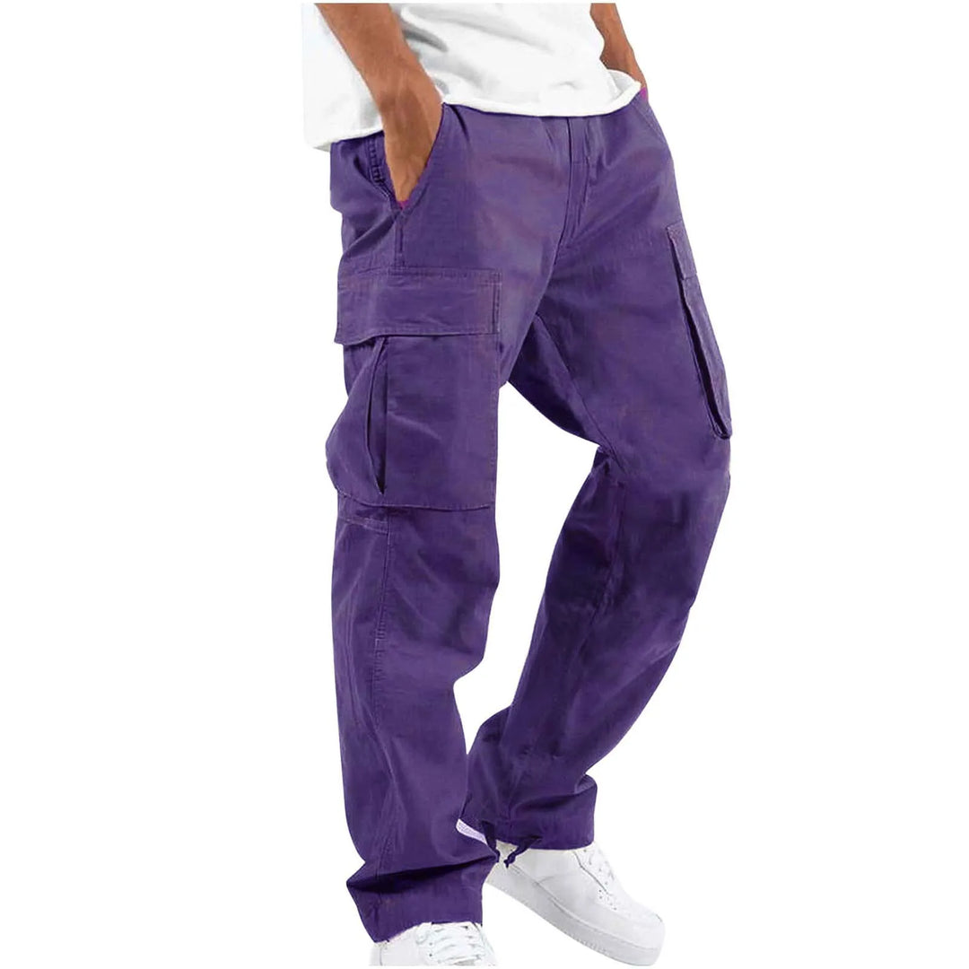 Cargohose Herren im Outdoor Look - lila