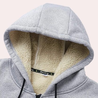 Herren Kapuzenjacke mit gefütterter Innenseite