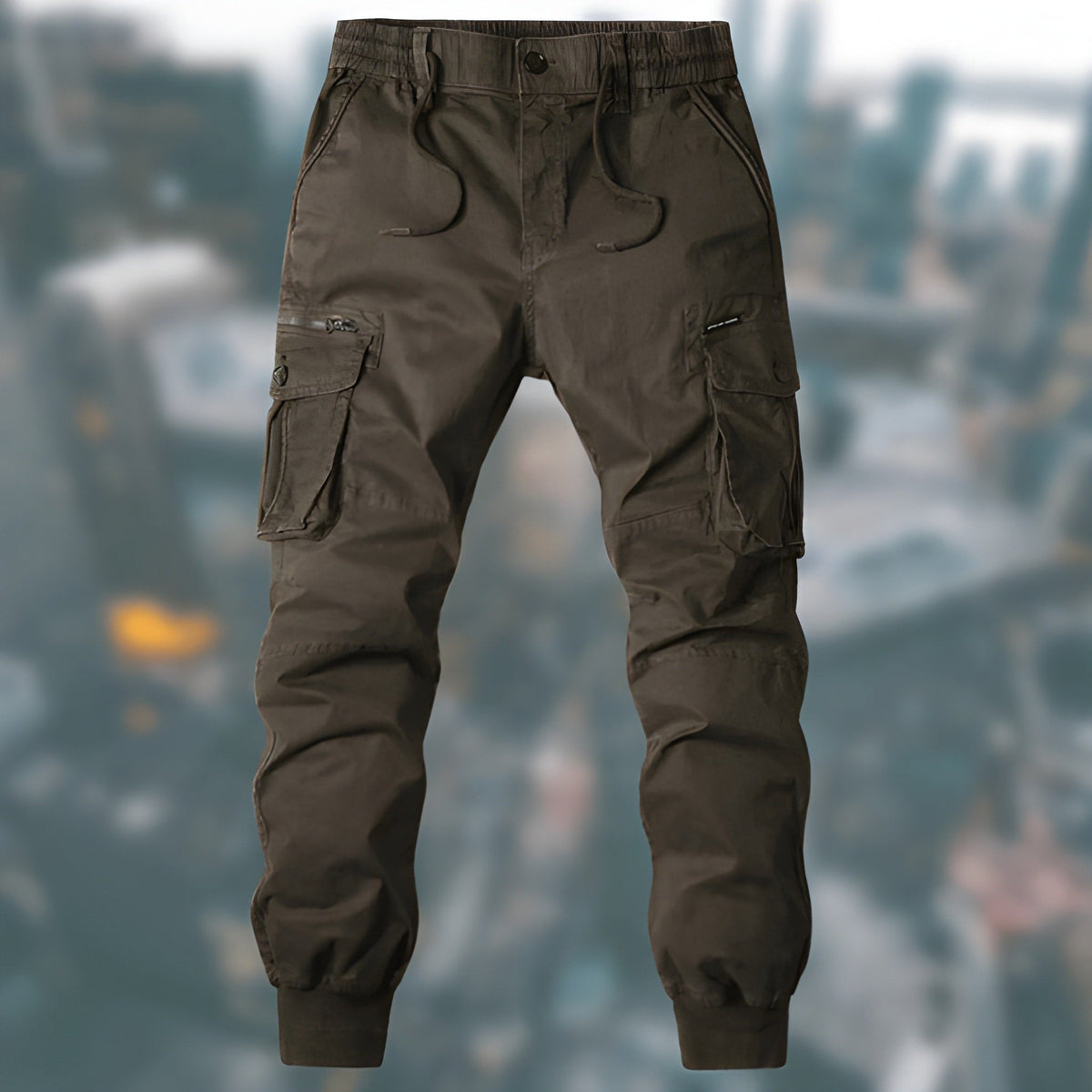 Cargohose Herren mit Seitentaschen - kaffee