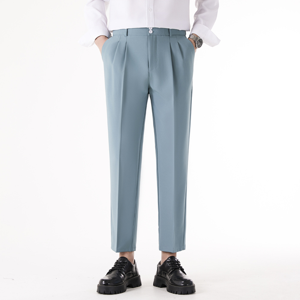 Herren Straight-Fit Hose im Casual Look - blau