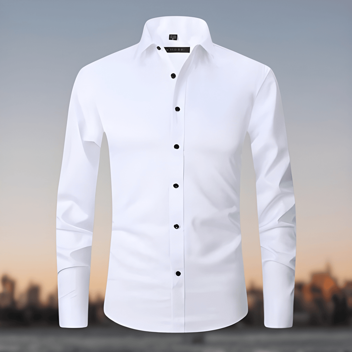 Herren Hemd als Slim Fit Bluse - weiß