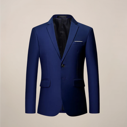 Herren Blazer im Slim Fit Schnitt - blau