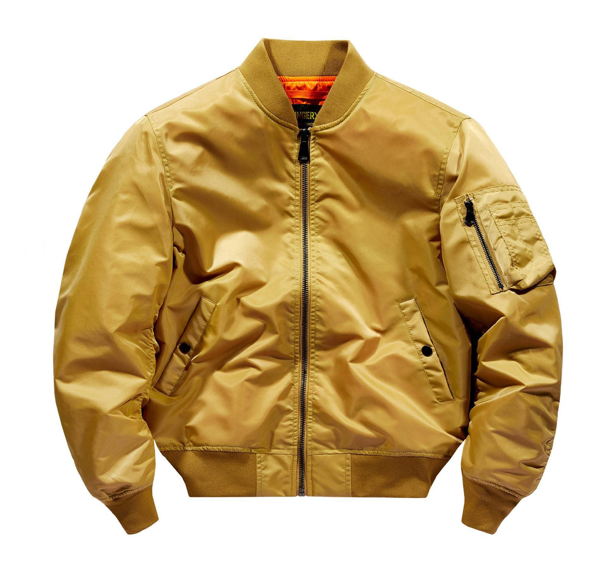 Bomberjacke Herren im klassischen Urban Look - gelb