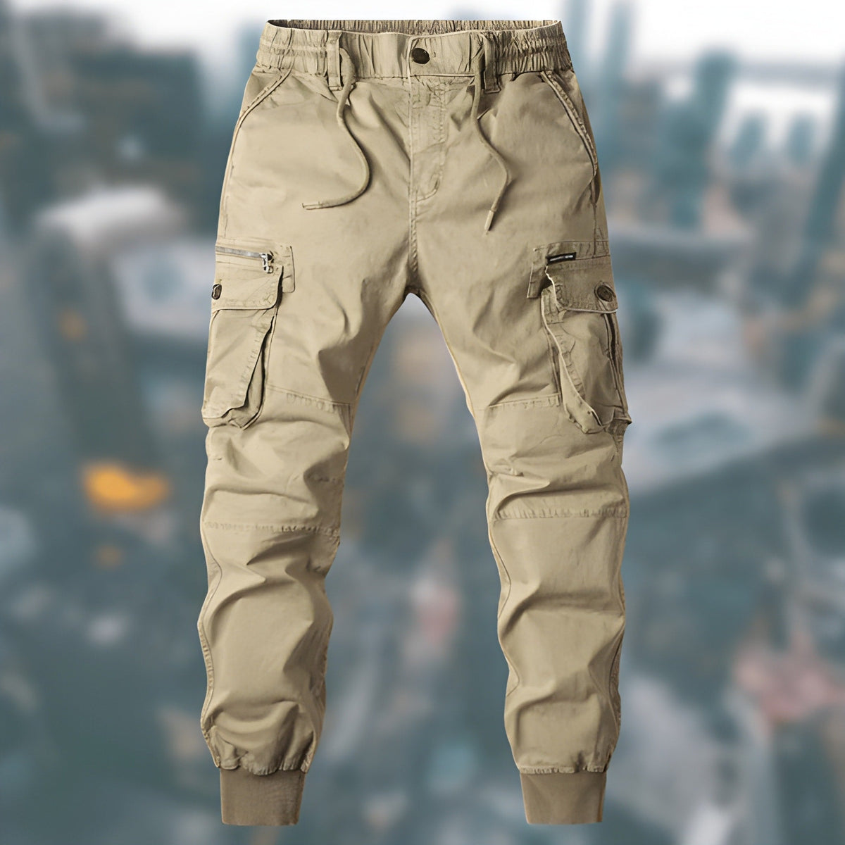 Cargohose Herren mit Seitentaschen - khaki