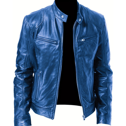 Winterjacke Herren mit markantem Design - blau