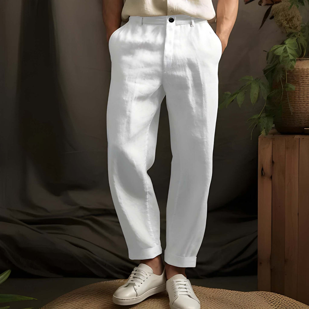 Herren Hosen im Casual Stil - weiß