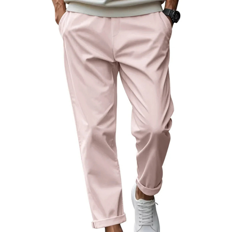 Herren Hose mit Comfort-Fit Passform - rosa