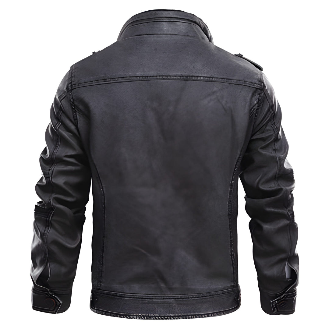 Herren Lederjacke im Biker-Vintage-Look