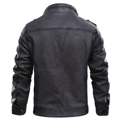 Herren Lederjacke im Biker-Vintage-Look