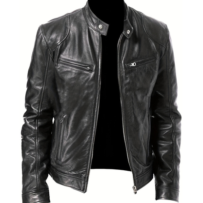Winterjacke Herren mit markantem Design - schwarz