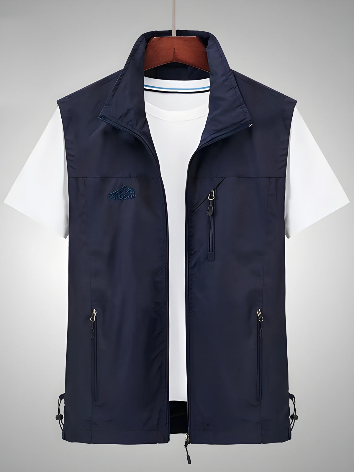 Herrenweste im Outdoor Look - blau