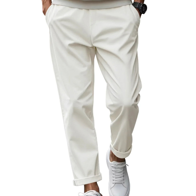Herren Hose mit Comfort-Fit Passform - weiß
