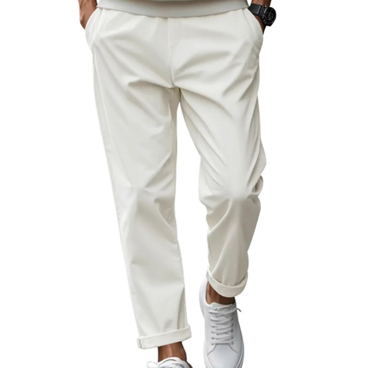 Herren Hose mit Comfort-Fit Passform - weiß
