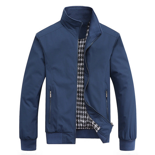 Herren Winterjacke im Retro-Stil - blau