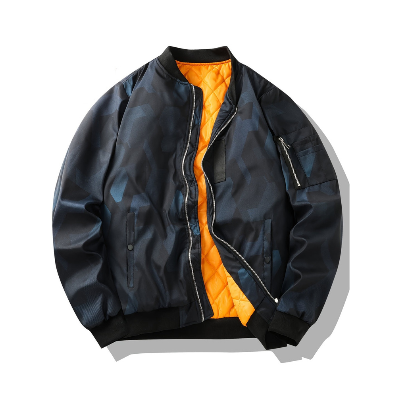 Herren Bomberjacke im Vintage Stil - mischfarbe