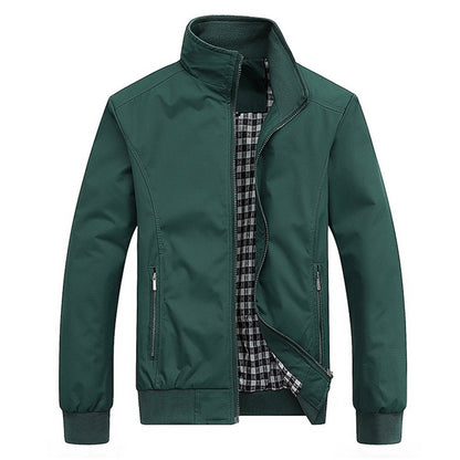 Herren Winterjacke im Retro-Stil - grün
