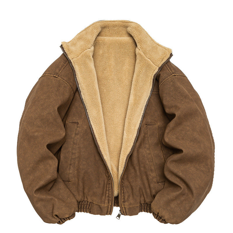 Winterjacke Herren mit warmem Futter - braun