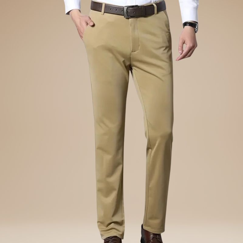 Stoffhose Herren mit klassischem Design - khaki