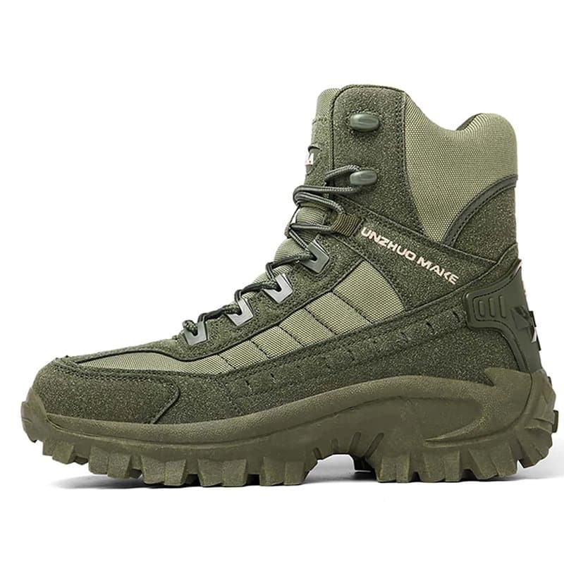 Herren Wanderschuhe mit robuster Sohle - grün